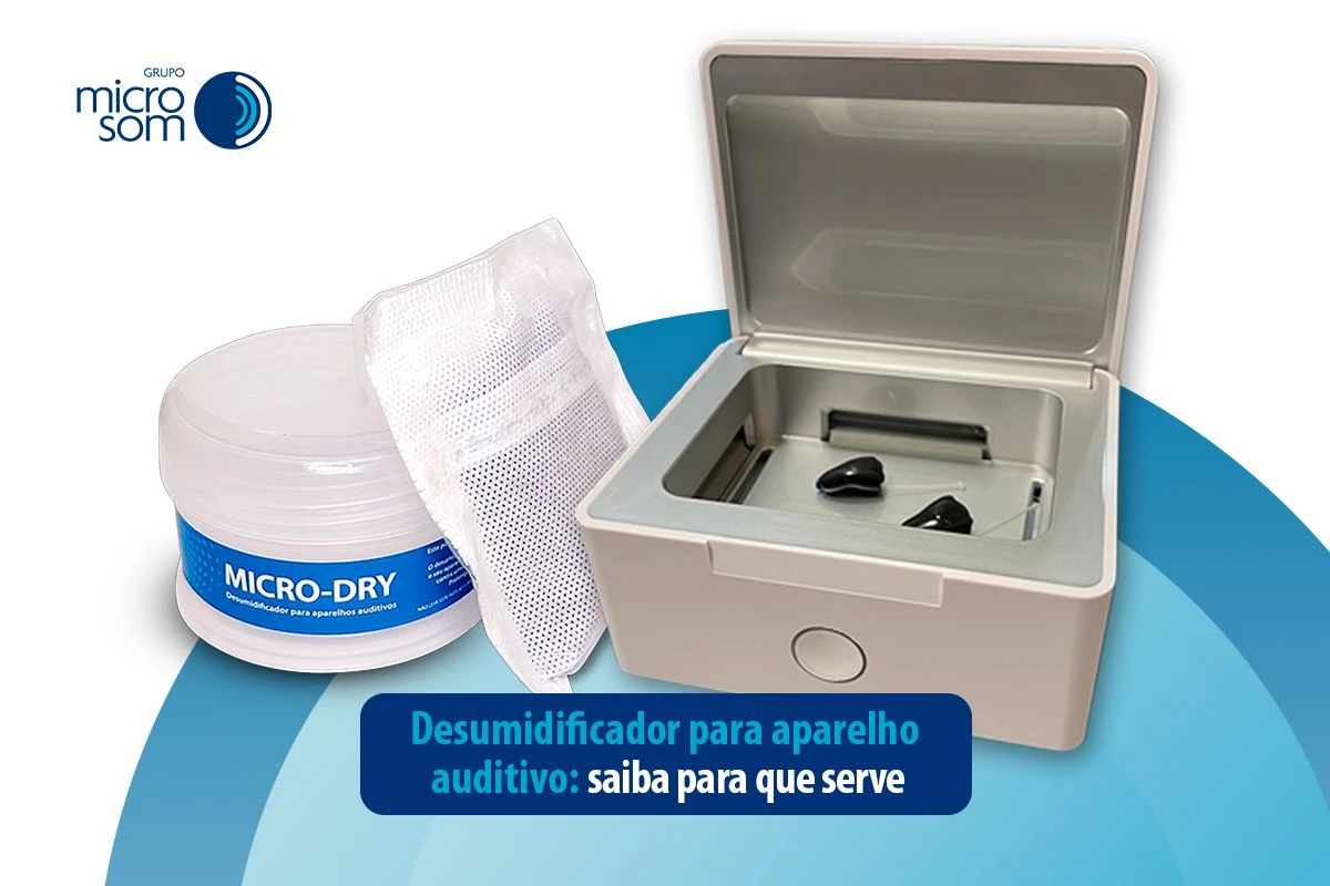 Desumidificador para aparelho auditivo.